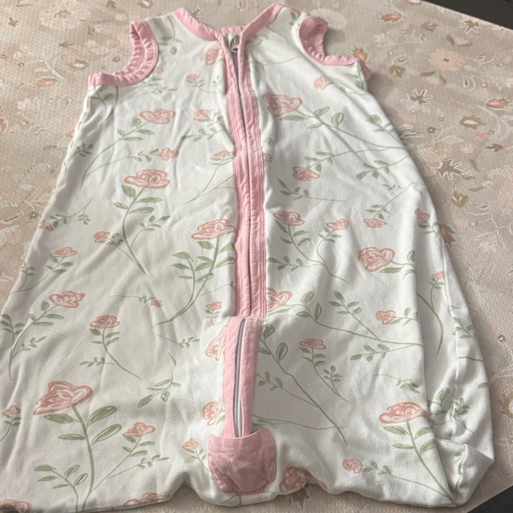 Charming Pink and White Floral Kids Sleep Sack